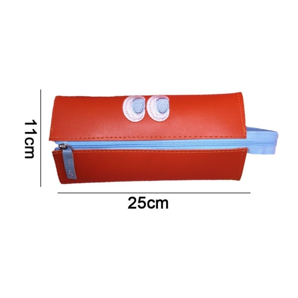 Sjov Live Monster Wide Open Foldable Pencil Case Rød