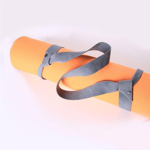 Yogamåttebærestrop, bæresele, strop, holdbar, justerbar, grå