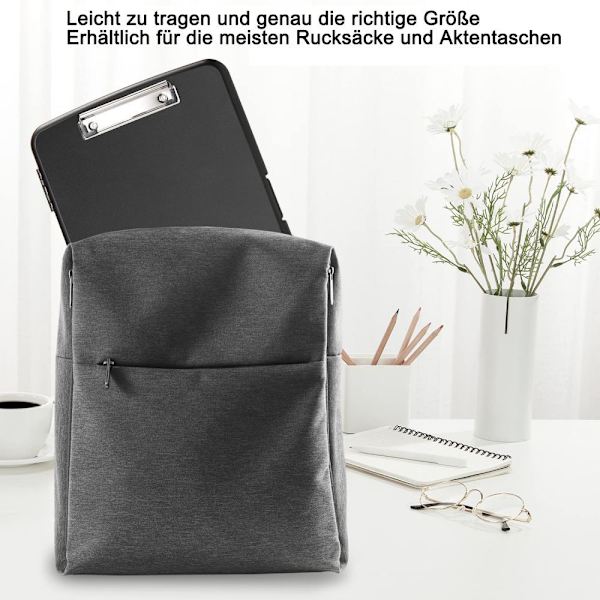 A4-klämbord med förvaringsfack, 2-pack plastklämbord med förvaringsfack,