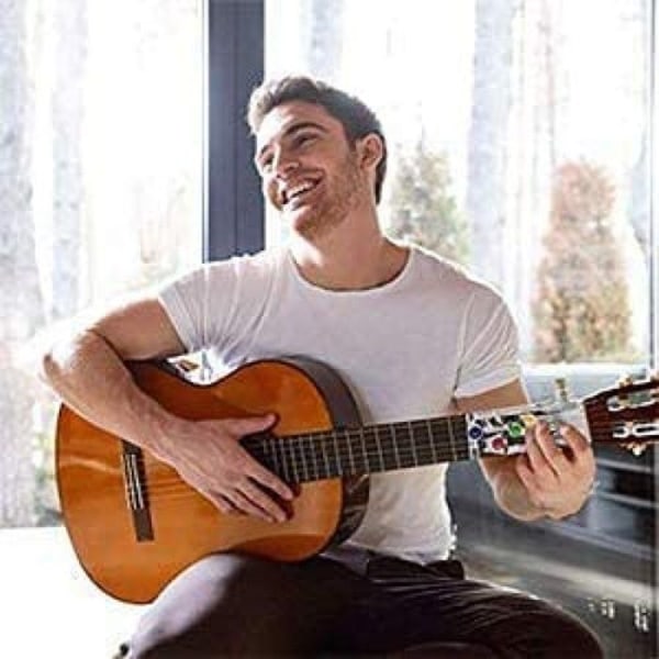 Gitarlæringssystem, gitarundervisningshjelp, klassisk assistent, øvingsstemmer, verktøy
