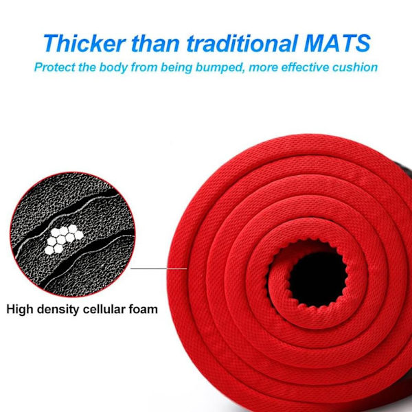 L Longanchang yogamatta, TPE yogamatta, gymnastikmatta, sportmatta, fitnessmatta