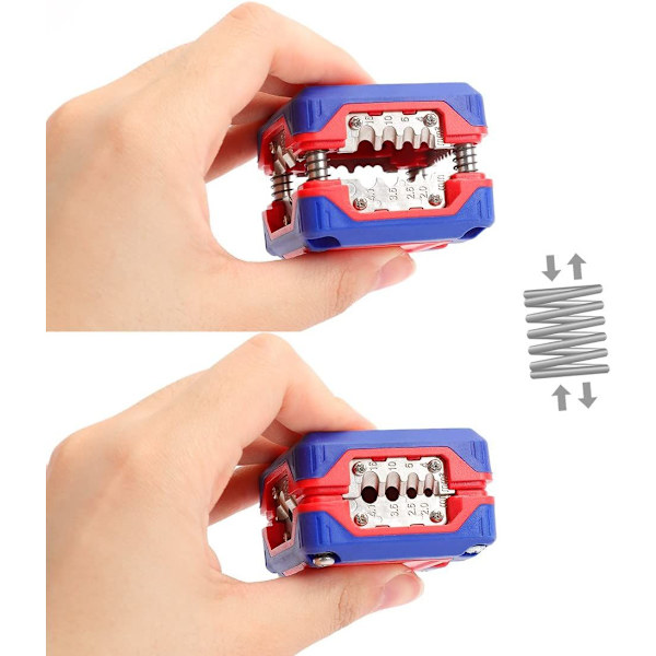 Innovatiiviset ja ainutlaatuiset kuorintapihdit, taikakotelo, kuorintatyökalu 6-24 AWG -kiinteälle kaapelille, SAT/RG6, RG59 Universaali matalajännitekaapeli 4-16 mm²