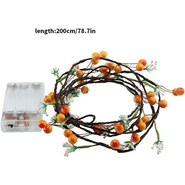 LED-slingljus 20 LED konstgjorda blommor dekorativa