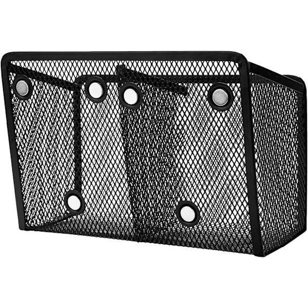Magnetisk penneholder, 2 rum, mesh rustfrit stål, 2 rum