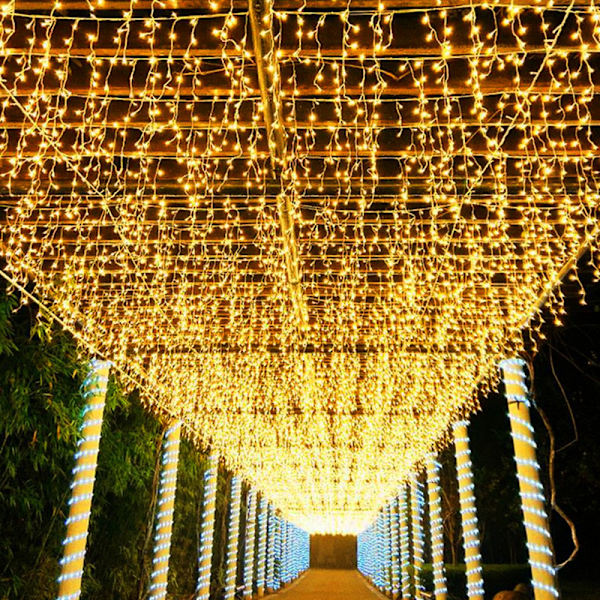 100M 600 LED Lyskæde Udendørs Karneval Bryllup Indendørs Havebelysning red light 100M-600 LED lights