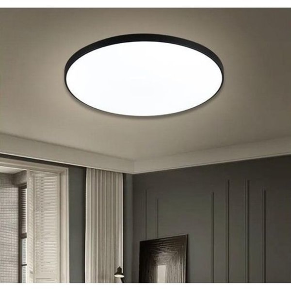 LE taklampa 15W, LED taklampa IP54 vattentät, svart