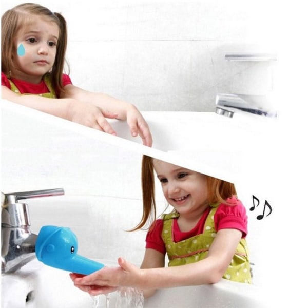 3st Kranförlängning Kranförlängare för barn Baby Tvätta händer Tecknad Djurdesign Tvätt Badrum Handfat-