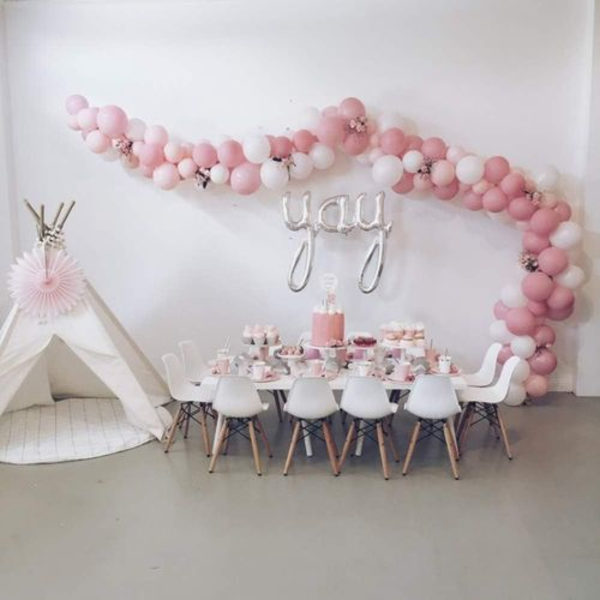 Ballongbue sett, ballongdekorasjonsstripesett for girlandere,