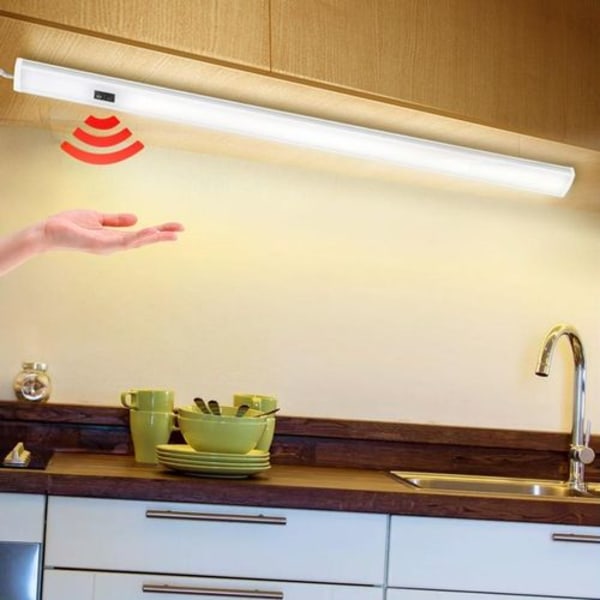 50cm LED-list under skap med lyssensor USB-sensor skaplys kjøkkenlys