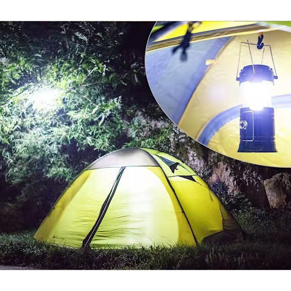 LED campinglampe solcelle, vandtæt LED campinglanterne/LED campinglampe