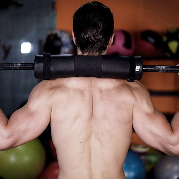 Barbell Squat Niskatukipehmuste Vaahtomuovi Olkatuki Kuntoilu Musta