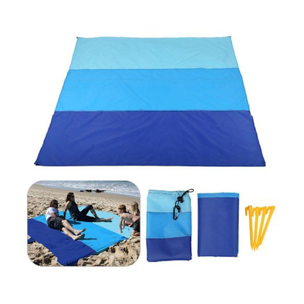 Picknickfilt strandfilt, extra stor 200 x 210 cm vattentät sandfri picknick