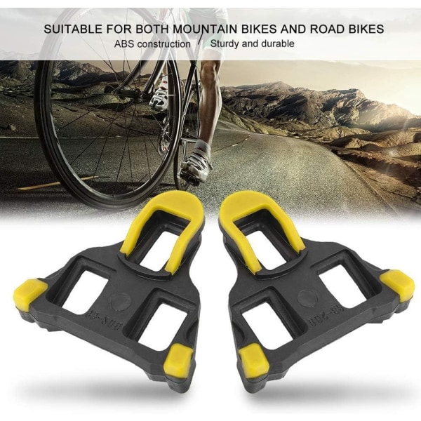 Alomejor 1 par cykelpedalspännen självlåsande landsvägscykel cykelspänne för mountainbike