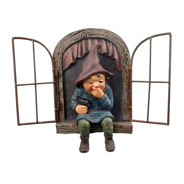 Udendørs have dværg figur have dekoration, fræk