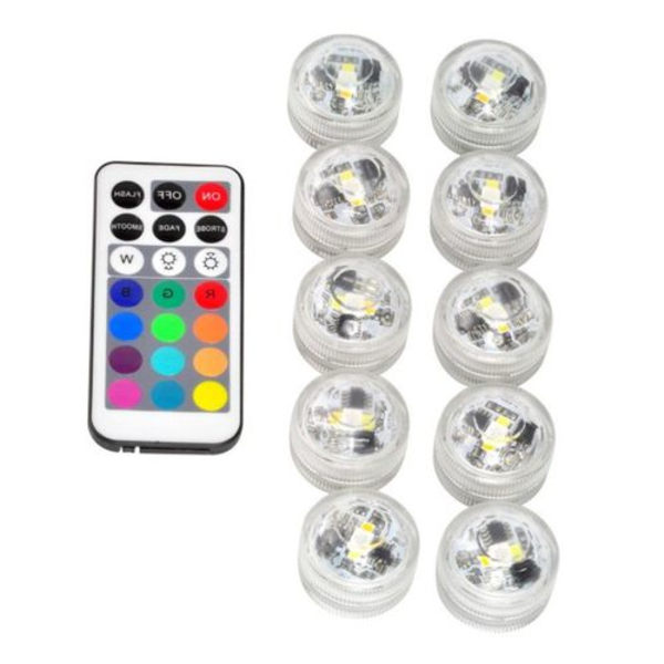 Undervandslys Mini Lys RGB Multi Multifarvet Dambelysning