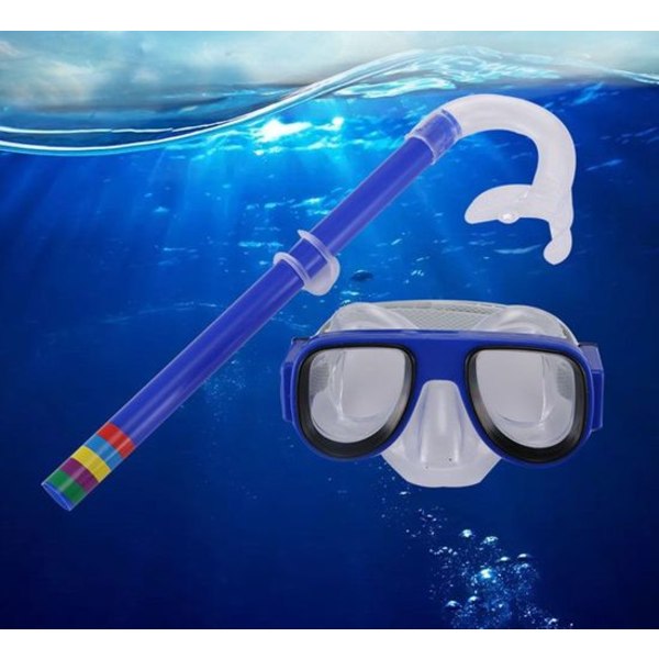 Snorkeldykkerbriller til børn med panoramasynsfelt dykkermaske snorkelmaske