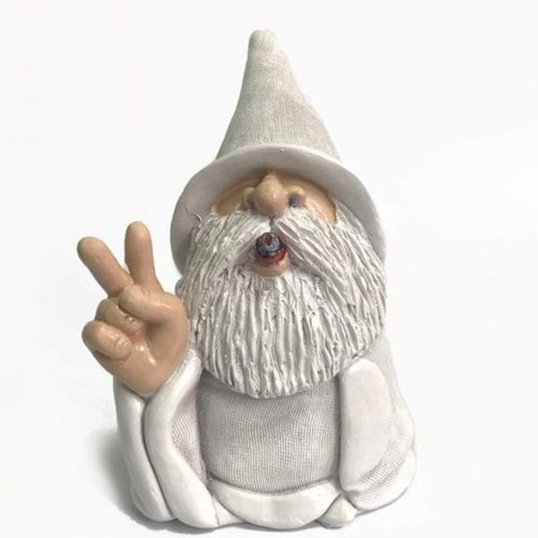 Wizard Gnome Naughty Garden Yard Gnome Statue Funny Resin Statue Lawn Yard