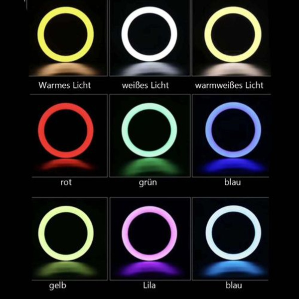 Ringljus för bärbar dator, videokonferens, 8\" LED-ringljus för selfie med utdragbar