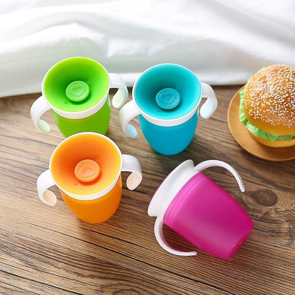 360 Trainer Cup läckage- och anti-choke drickskoppar för baby Hushållsgul
