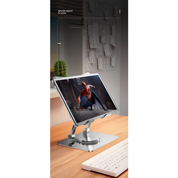 360° roterende mobiltelefon- og nettbrettstativ; egnet for iPad-læring, dataspill og maling