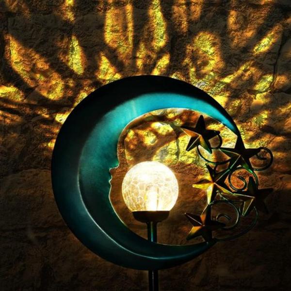 Kuu aurinkovalot ulkona - aurinkokäyttöiset puutarhavalot koristeelliset