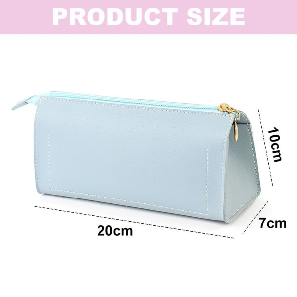 Pencil Case, Pen Case, Cosmetic Bag, Makeup Bag, Stationery Bag, Blue