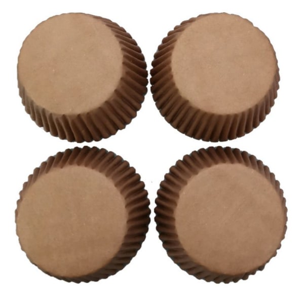 Bagt form kage bundbakke 100 stk kage papirbakke farve trykt muffin kop kage papir kop (Kanin gul)