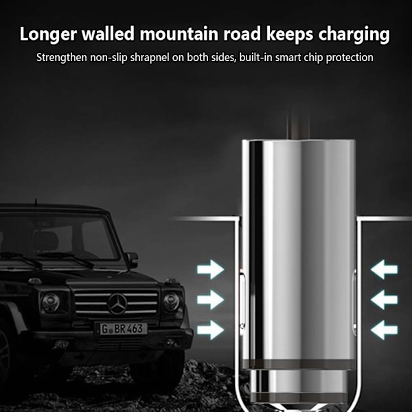 Billader til bil type c-2.4A, Lyn-billader til bil, Power Drive-billader