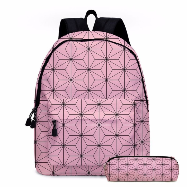 Peruskoulun oppilaan koululaukku Anime Opiskelijan koululaukku naisten reppu - D4 lentolaukku - Nezuko Style NO LOGO - 16 tuuman laukku