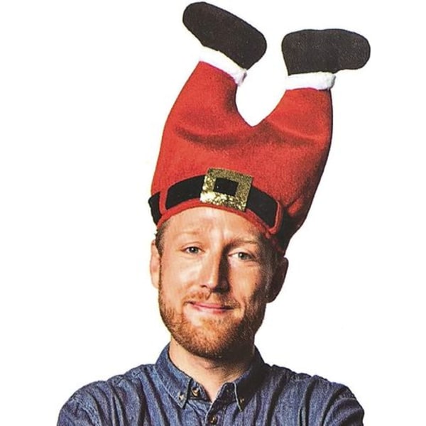 Nyhet julelue, julenissebukser hatter, rød