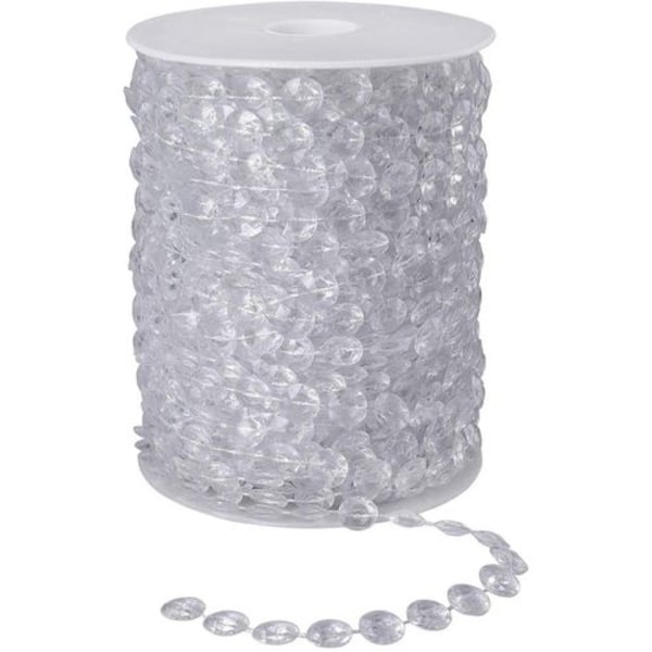 Crystal Beads Garland 30 Meter Crystal Diamond Garland Akrylpärlor Rolls