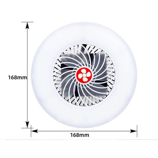 Udendørs LED Camping Lampe Bærbar Camping Fan med Foldbar