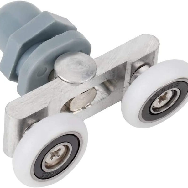 4-pack duschdörrrullar Hållbara dubbla skjutdörrar Glasrulle (23mm)