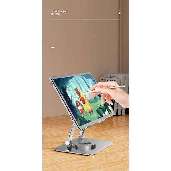 360° roterende mobiltelefon- og tabletstativ; velegnet til iPad-læring, desktopspil og maling Type A