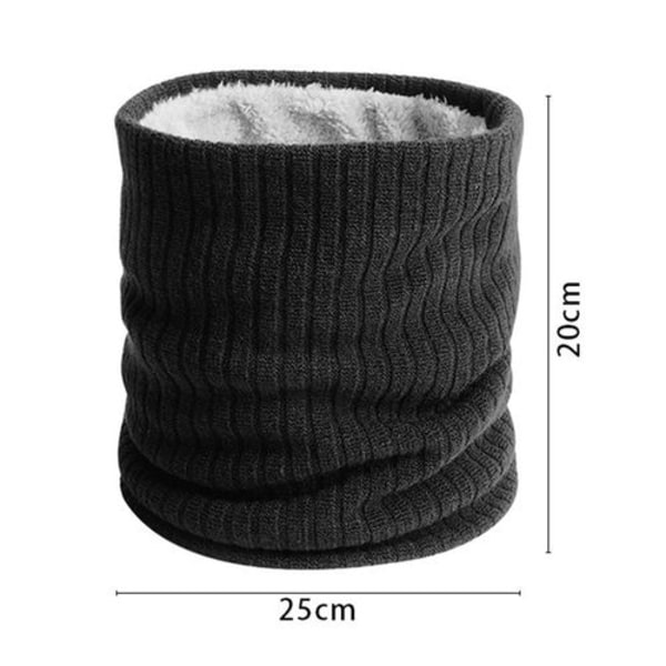 Neck warmer knitted scarf, warm winter scarf for men and women