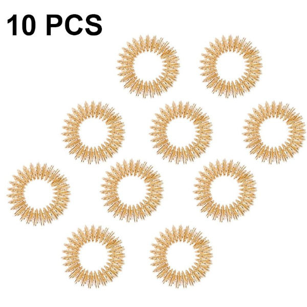 10 kappaleen pakkaus sormuksia - mini jousipuristimet lapsille ja