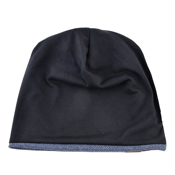 Vinter fleece casual lös stickad mössa blue