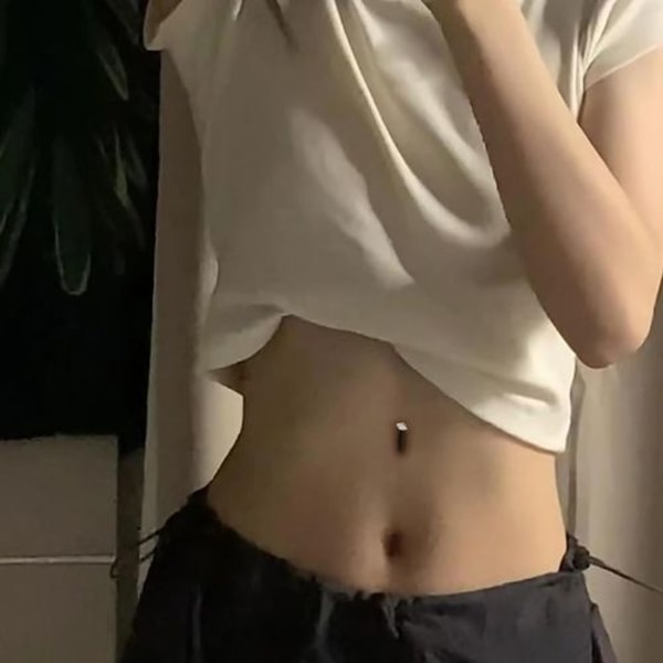 Ark tatueringar för mage, engångstatueringar för navel, realistiska