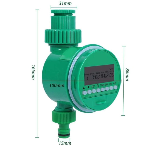 Automatisk vanding vandingsur, timer, timer, LCD-display, digital automatisering