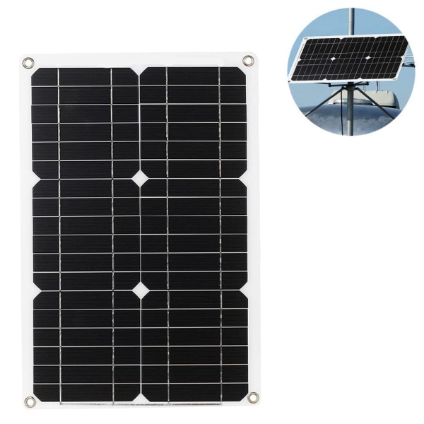 Solcellelader solpanel kit med solcelleladeregulator, med