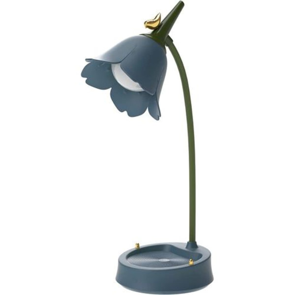 Rosa skrivebordslampe for barn, kreativ oppladbar LED-skrivebordslampe