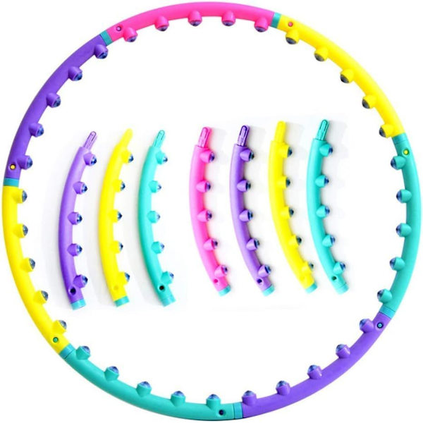 Hula Hoop Yoga Midja Träning Viktminskning Sport Hoop Massage Loop Gymnastik