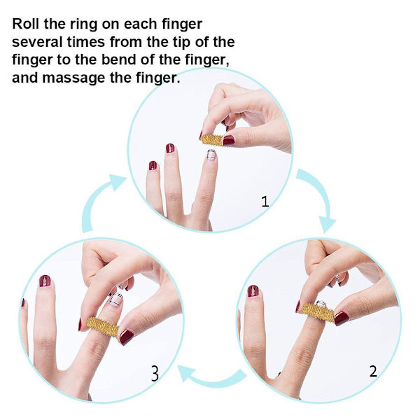 Pakke med 10 fingerringe - mini fjeder dekompressions fingerringe til børn og