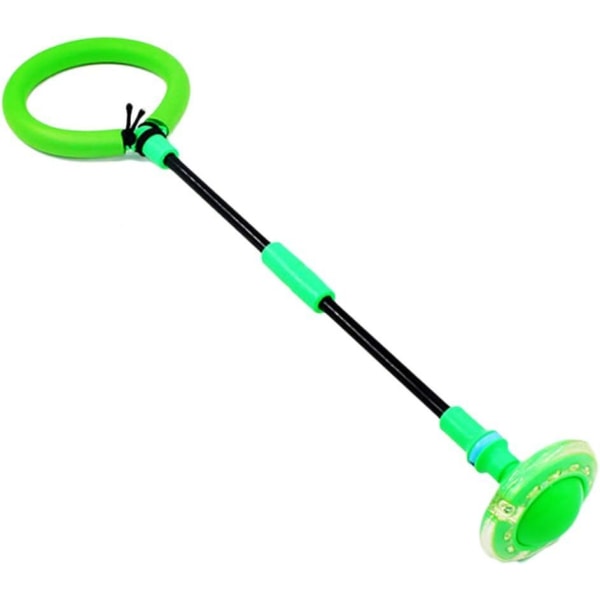 Hoppboll Hopprep Vikbar Blinkande Hoppring Glow Hopp Grön