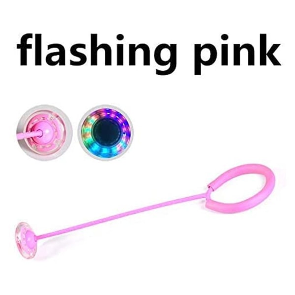 Lysande boll blinkande boll fotled hoppboll sport vuxna barn rosa