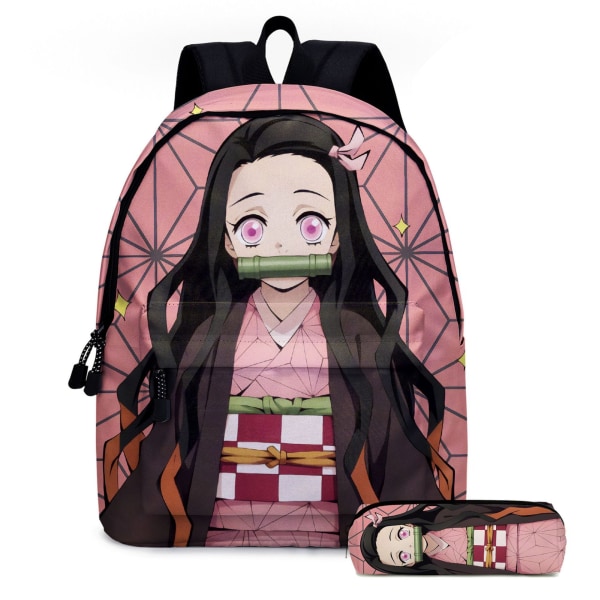 Student skolväska grundskoleväska anime ryggsäck kvinnlig-D4 flygväska-ghost 24-16 tums väska