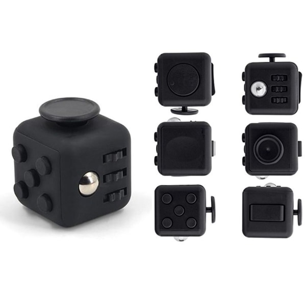 Fidget Cube anti-stress musta malli