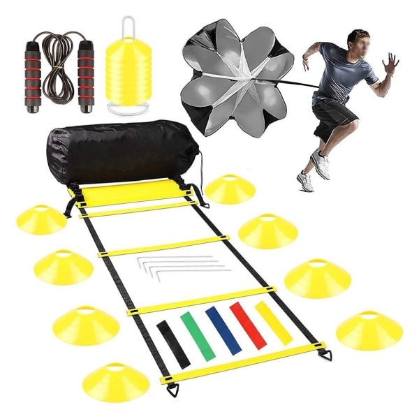 Fotbollsträningsset, Agility Speed Ladder, Koordinationstege,