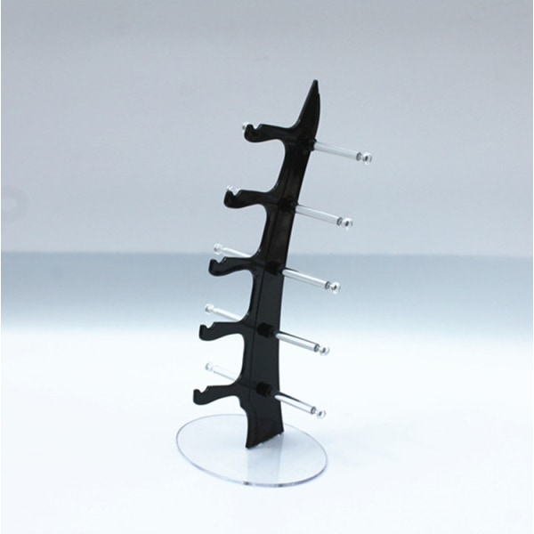 Briller Holder Solbriller Display Stativ Kreative Solbriller Display Rack Transparent Holder Rack Briller Oppbevaring Display Stativ Kan Holde 5 Par Briller (Svart)