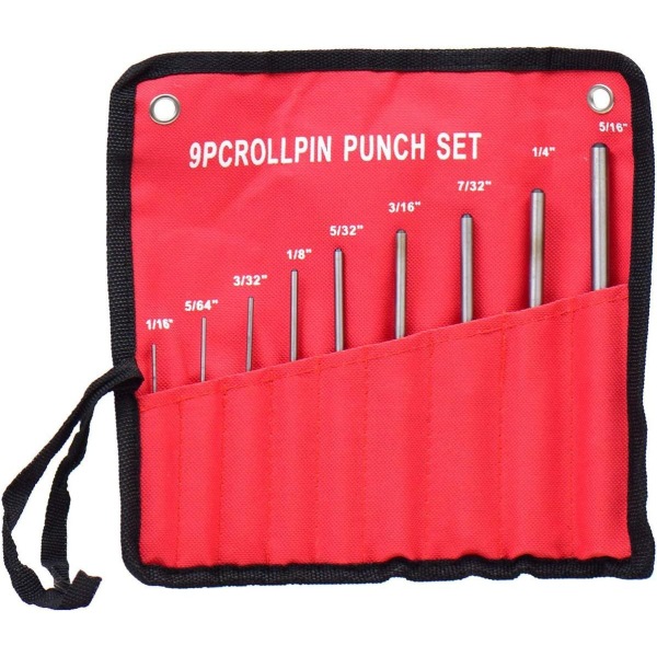 9 Piece Hole Punch Set Pin Removal Tool for Repair